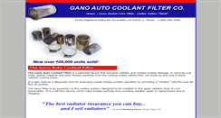 Desktop Screenshot of ganofilters.com